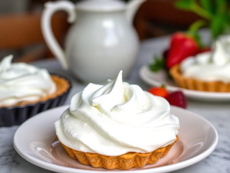 Whipped topping for pies