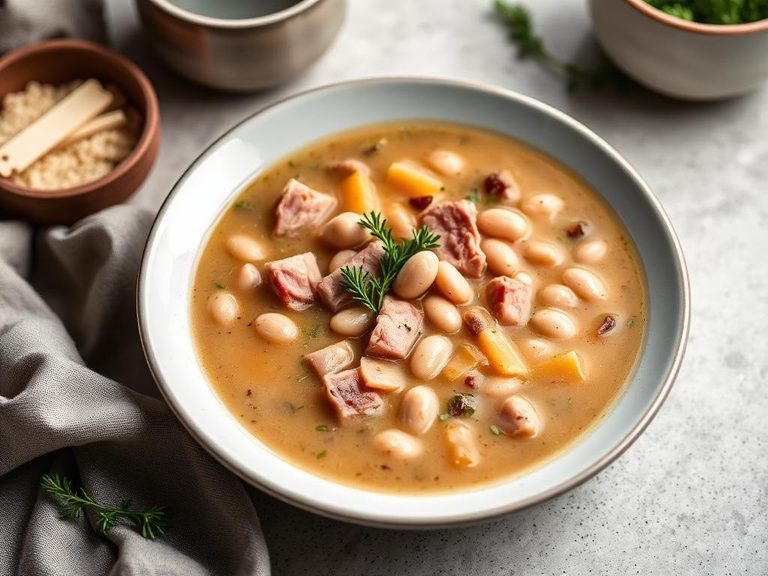 White Bean and Ham Soup