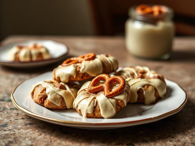 White Chocolate Pretzel Cookies