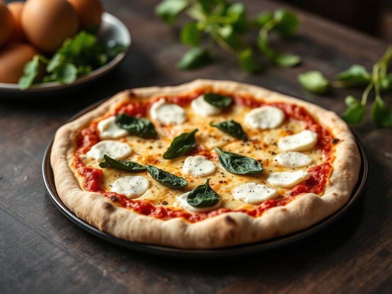 White Pizza with Ricotta and Spinach