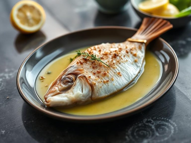 Whiting in Lemon Butter Sauce