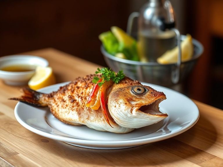 Whole Fried Pompano