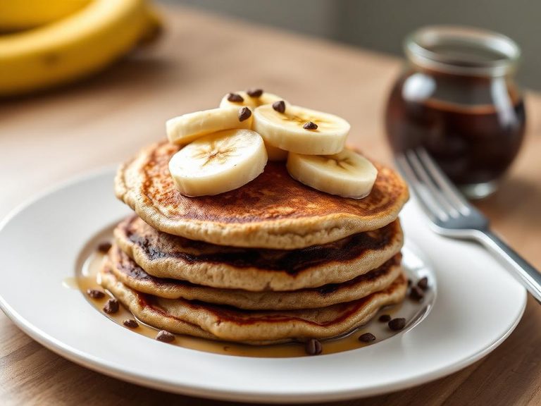 Whole Grain Banana Pancakes