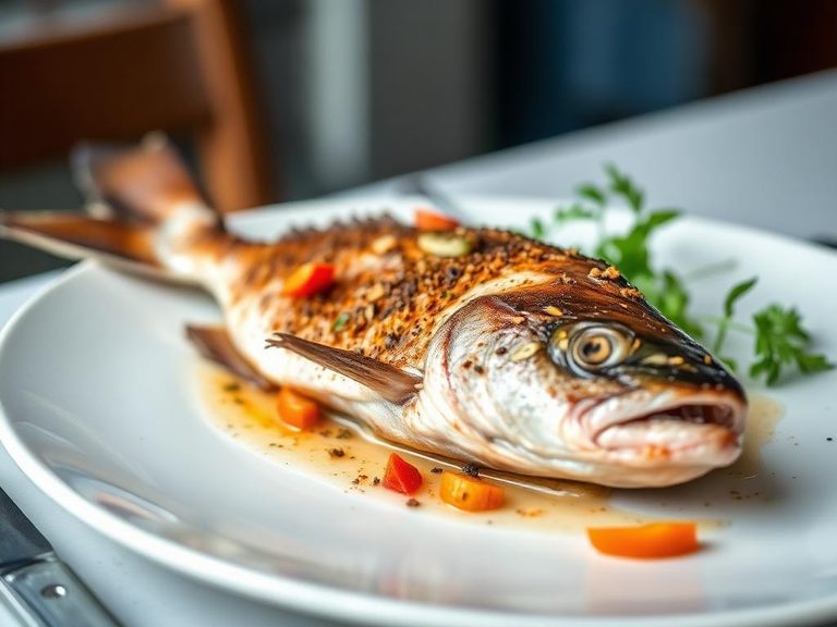 Whole Roasted Mullet with Mediterranean Spices