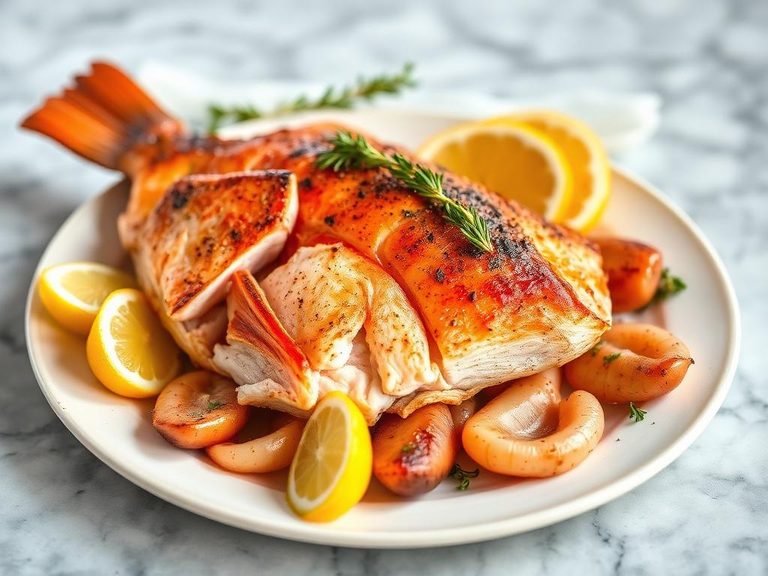 Whole Roasted Pompano