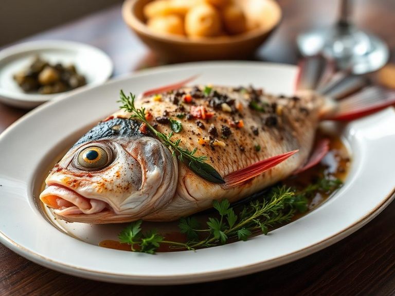 Whole Roasted Snapper with Herbs