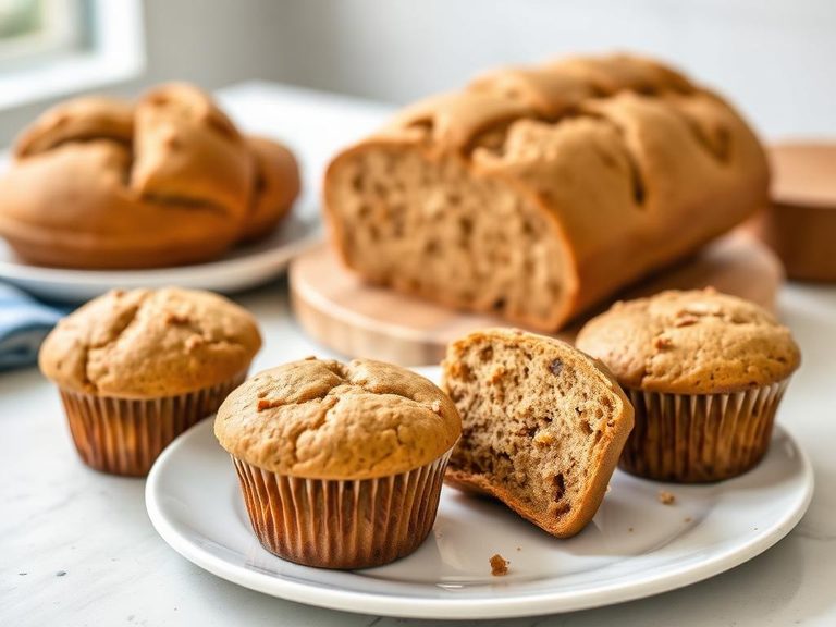 Whole wheat bread and muffins