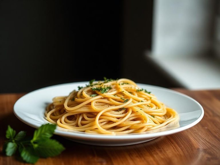 Whole-Wheat Spaghetti Aglio e Olio