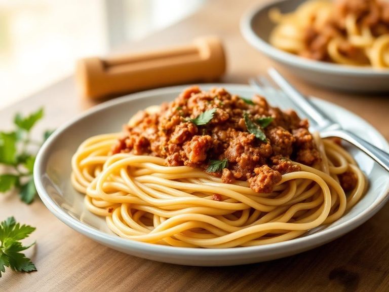 Whole Wheat Spaghetti with Turkey Ragu