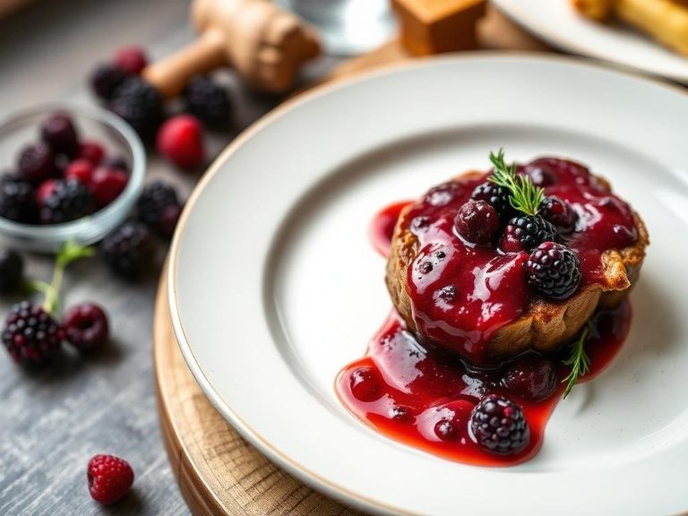 Wild berry sauce for game meats
