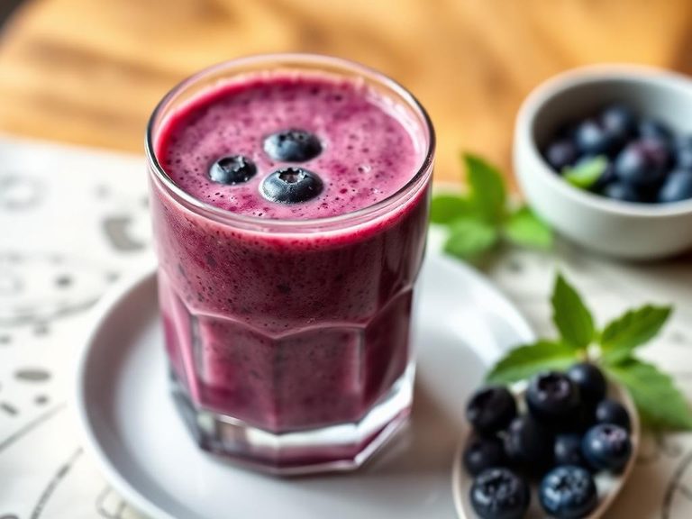 Wild Blueberry Smoothie