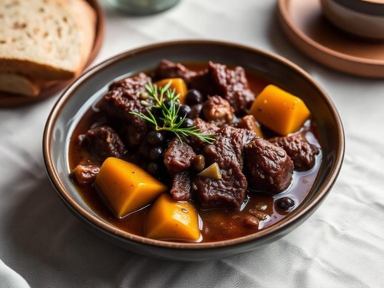 Wild Boar Stew with Juniper Berries