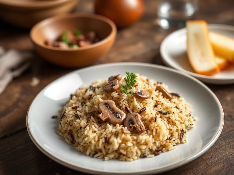 Wild Rice and Mushroom Pilaf