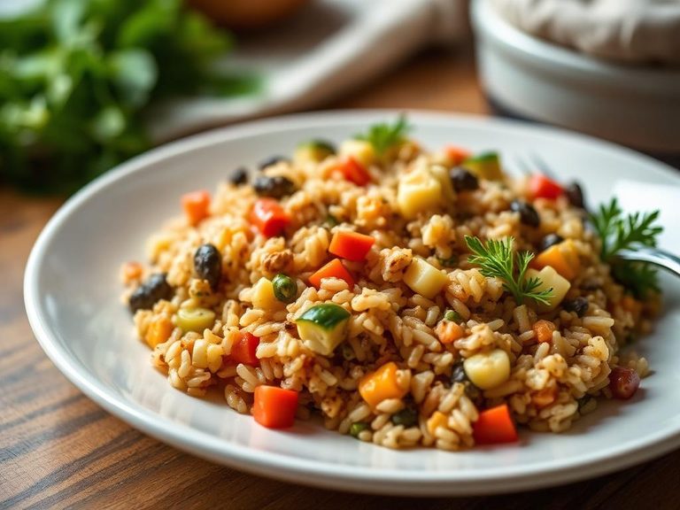 Wild Rice and Vegetable Casserole