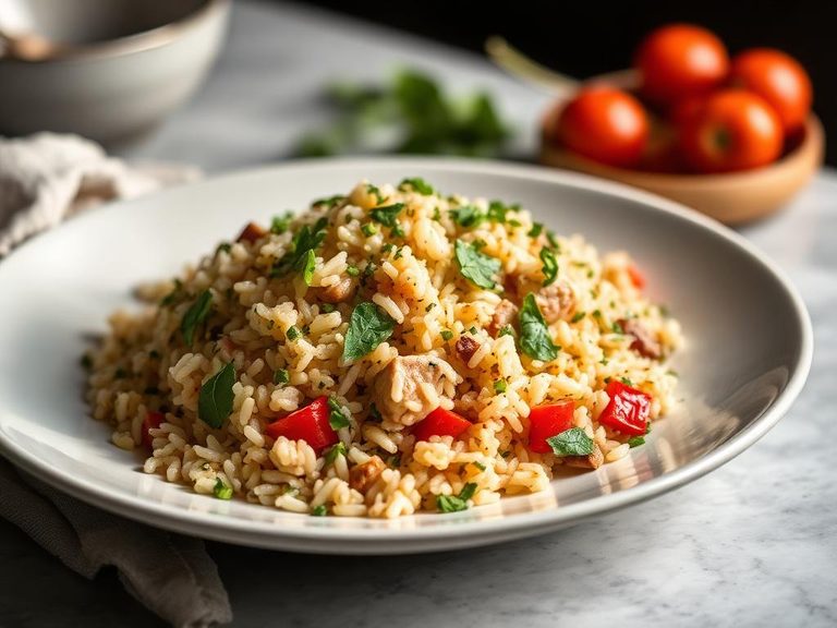 Wild Rice Pilaf with herbs and vegetables