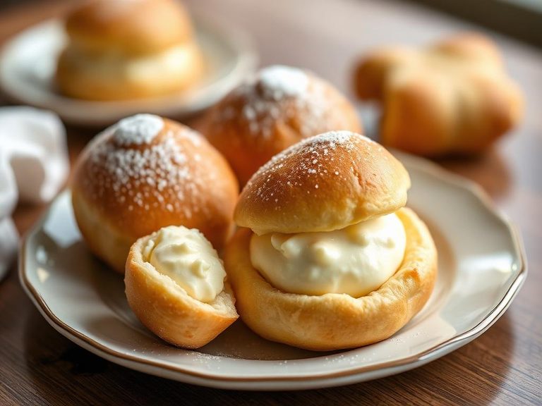 Windbeutel (Cream Puff, different pastry but similar filling concept)