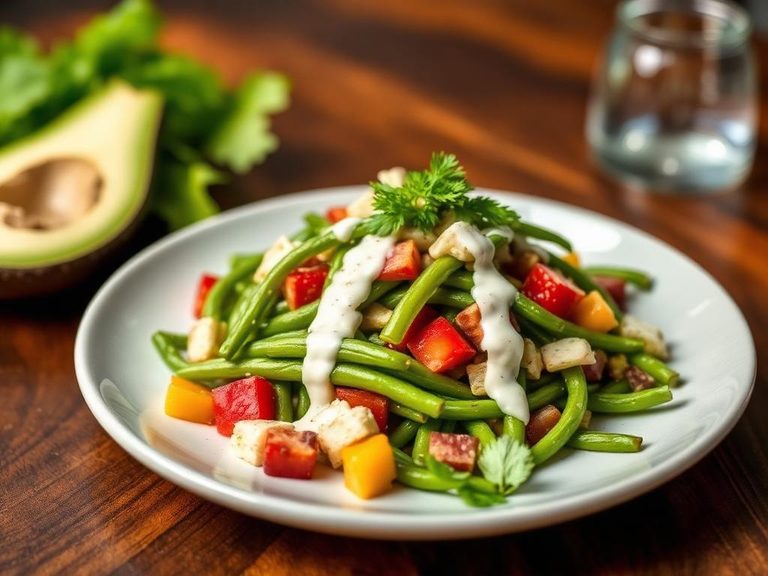 Winged Bean Salad with Coconut Dressing