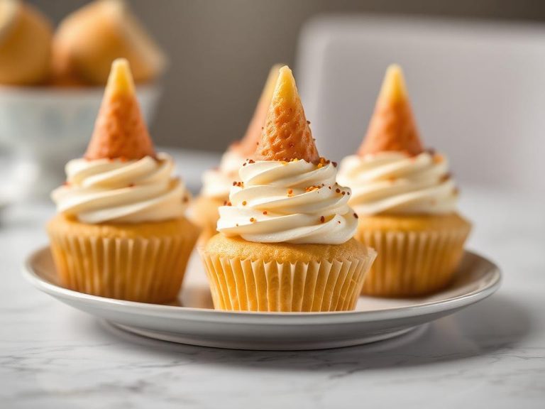 Yogurt Cone Cupcakes