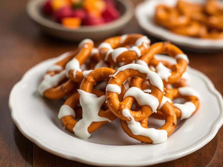 Yogurt-covered pretzels