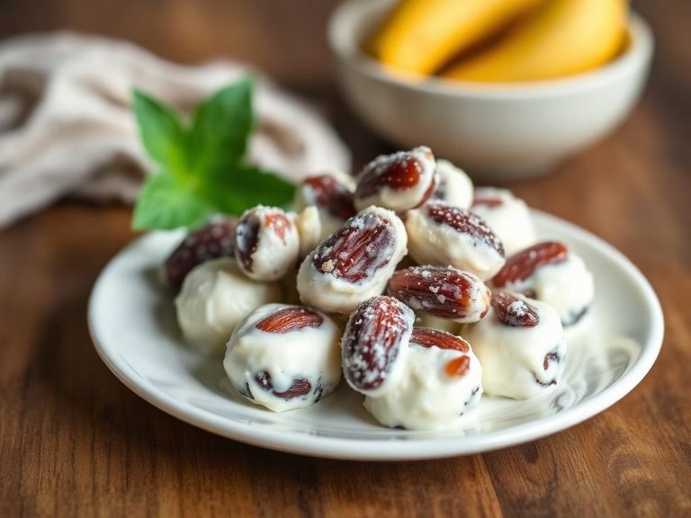 Yogurt-covered raisins or almonds