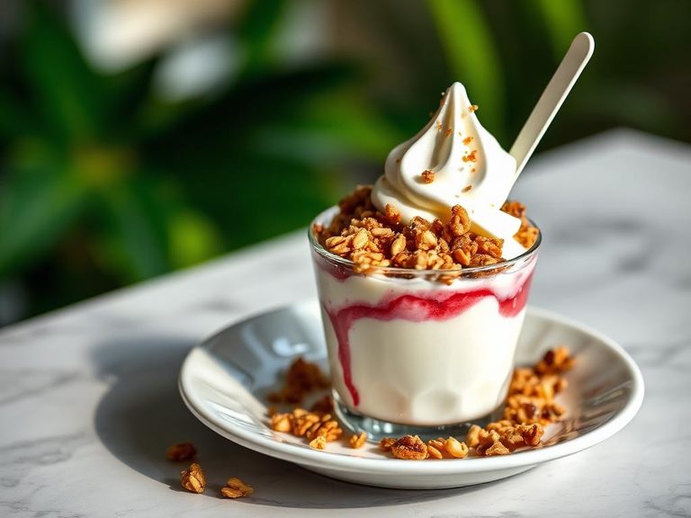 Yogurt Freeze with Granola