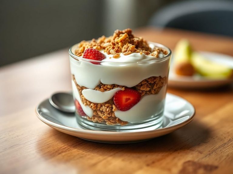 Yogurt parfait with granola