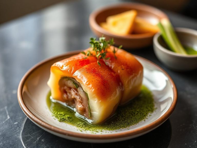 Yokan with matcha