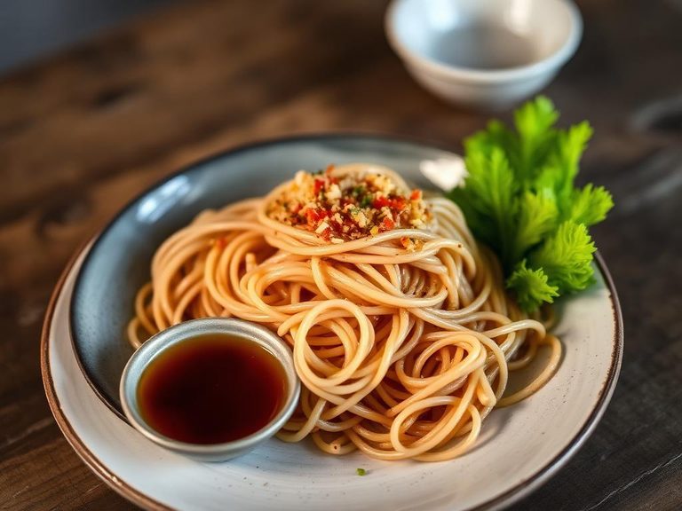 Zaru Soba (cold noodles with dipping sauce)