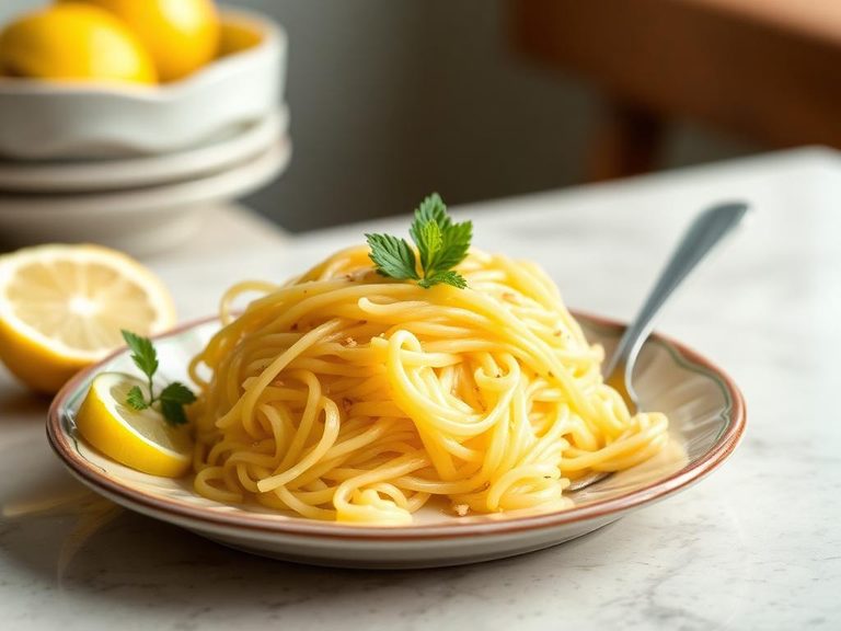 Zesty Lemon Noodle Pudding