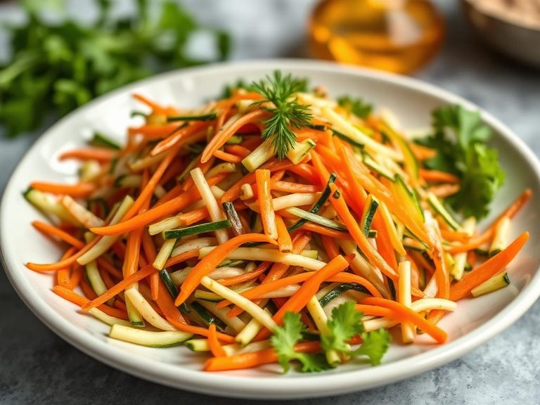 Zucchini and carrot slaw