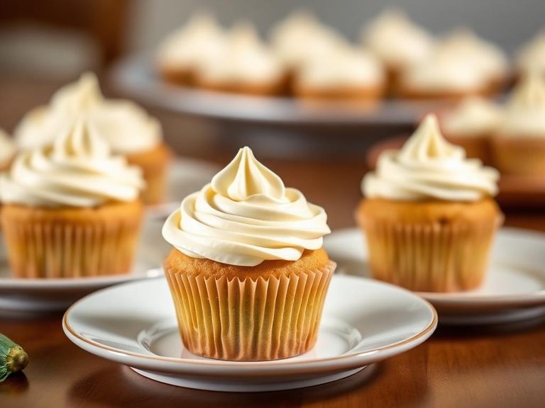 Zucchini Cupcakes with Cream Cheese Frosting
