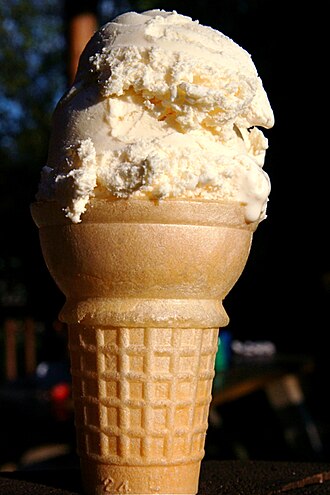Ice creams, vanilla