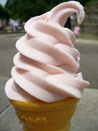 Ice creams, vanilla, light, soft-serve