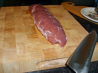 Pork, fresh, loin, center rib (chops or roasts), bone-in, separable lean only, raw