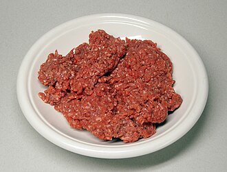 Beef, ground, 70% lean meat / 30% fat, raw