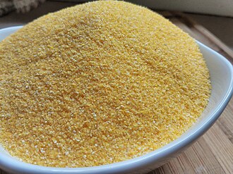 Cornmeal, degermed, enriched, yellow