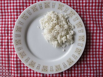 Rice, white, long-grain, regular, cooked, enriched, with salt