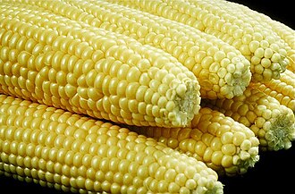 Corn, sweet, yellow, cooked, boiled, drained, without salt
