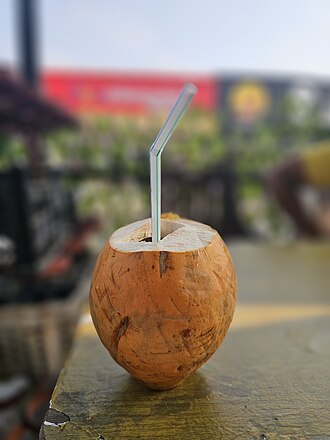 Nuts, coconut water (liquid from coconuts)