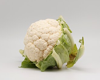 Cauliflower, cooked, boiled, drained, without salt