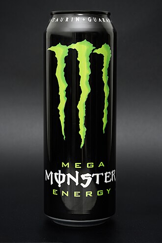 Beverages, Energy Drink, Monster, fortified with vitamins C, B2, B3, B6, B12