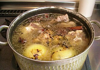 Soup, stock, chicken, home-prepared