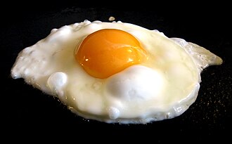 Egg, whole, cooked, fried