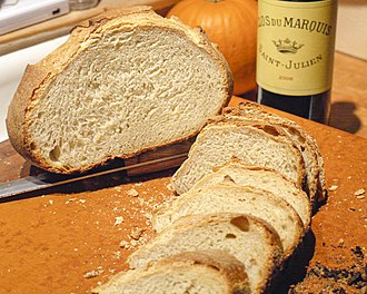 Bread, french or vienna, whole wheat