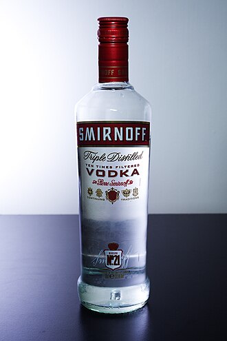 Alcoholic beverage, distilled, vodka, 80 proof