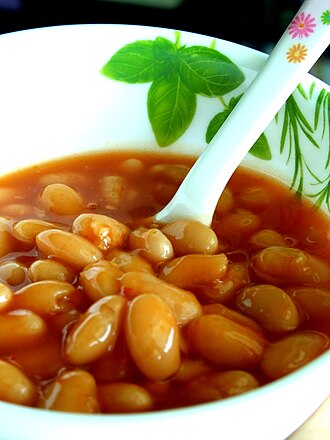 Beans, baked, canned, plain or vegetarian