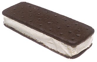 Ice cream sandwich, vanilla