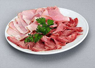 Ham, prepackaged or deli, luncheon meat, reduced sodium