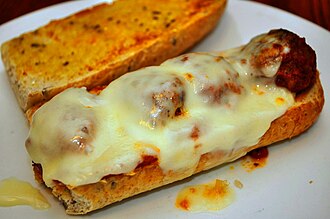 Meatball sandwich or sub