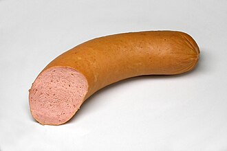 Bologna sandwich on white